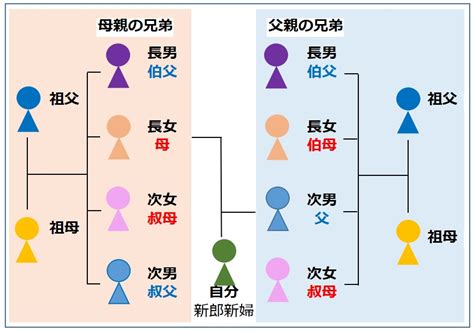 叔父 続柄|叔父・伯父・叔母・伯母の違いと意味とは？行政書士。